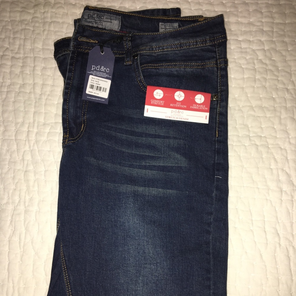 Pd&C Size 34W 32L Slim Fit Denim Jeans.